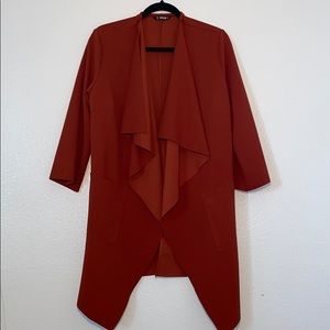 Burnt Orange SHEIN Overcoat